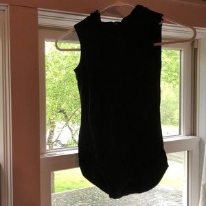 Black ballet leotard